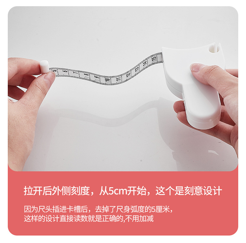 Soft tape measure for measuring three measurements: waist circumference, circumference, latitude, leather tape, arm circumference, leg circumference, hip circumference, chest circumference, fitness pic 9