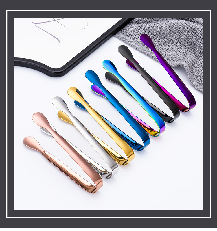 410不锈铁/304不锈钢方糖夹小冰夹 现货加厚没毛刺冰块冰桶夹子冰钳详情16