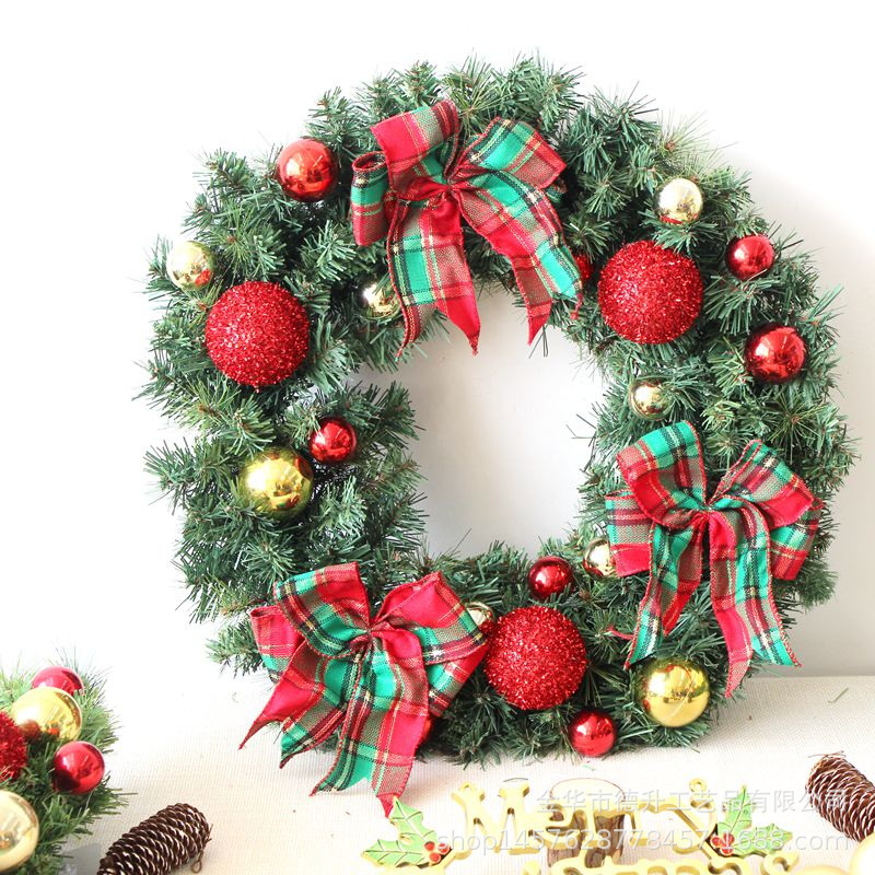 Desheng Cross-border E-commerce Factory supplies Christmas scene decorative hanging ornaments, garlands, PVC pine needles and decorative rattan strips pic 7