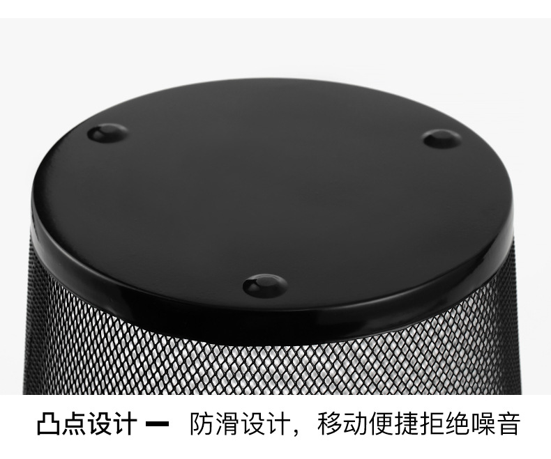 Iron mesh trash cans, high appearance level, large household garbage baskets, office metal kitchen storage buckets, large capacity wholesale pic 17