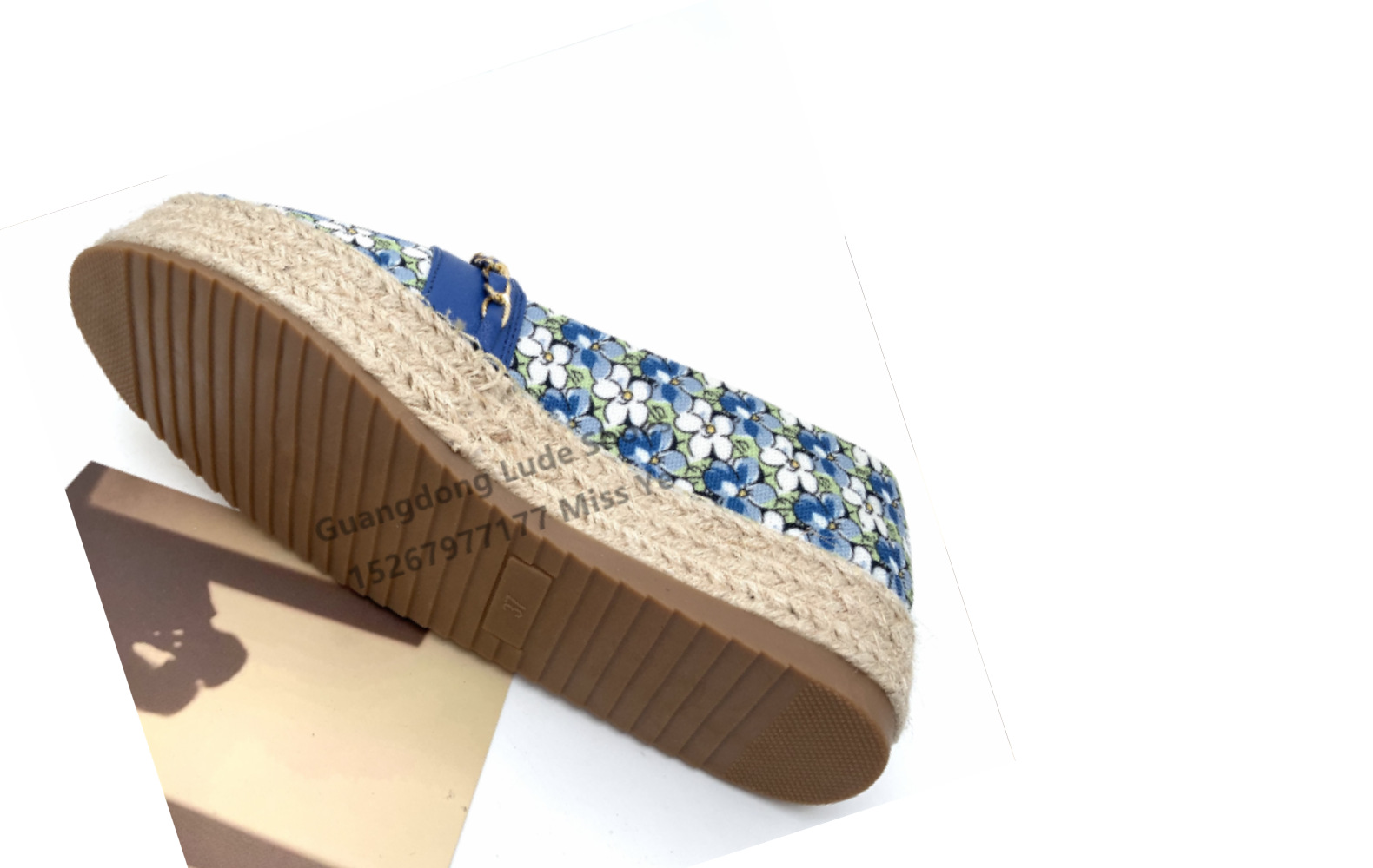 2022新款春夏厚底单鞋增高单鞋广州女鞋工艺鞋碎花文艺清新单鞋女详情9