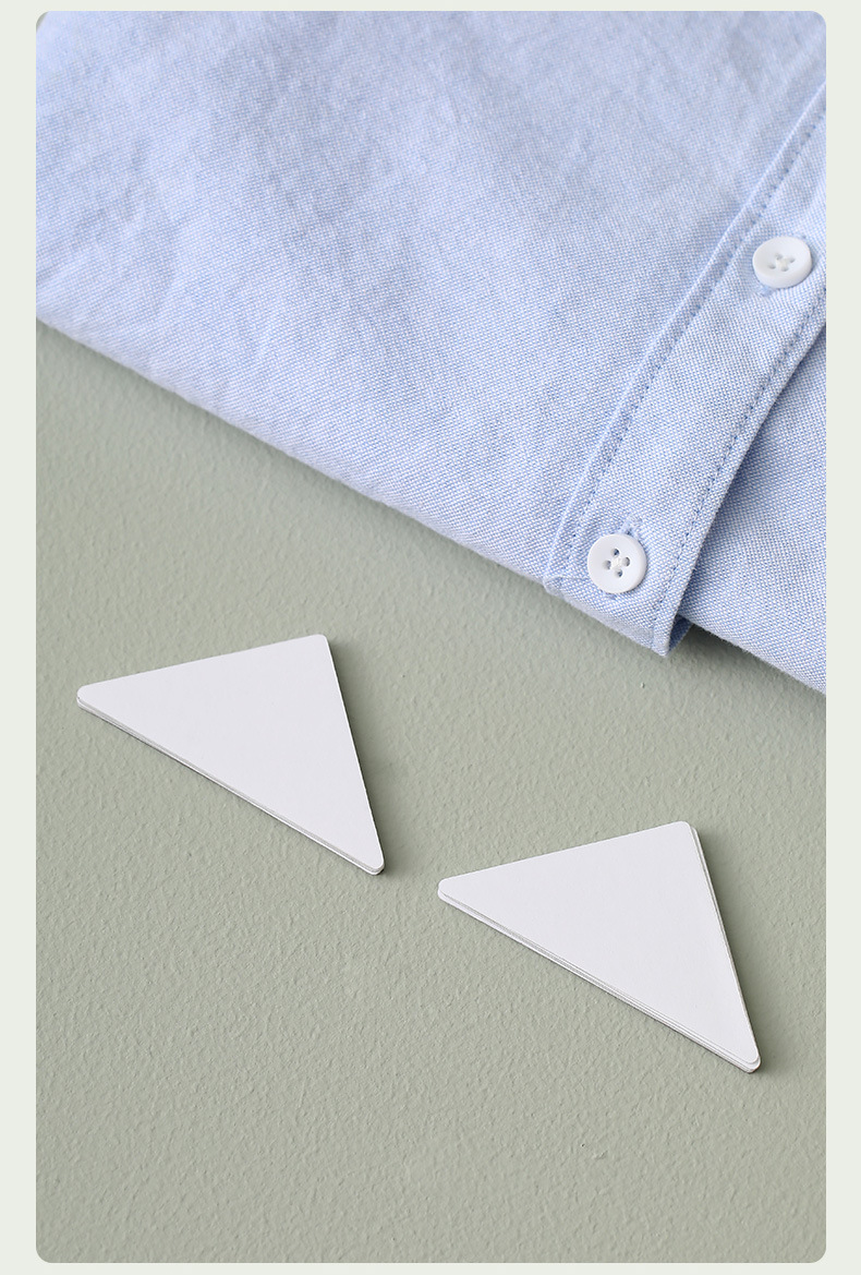 FaSoLa衬衫衣领防褶皱定型贴粘胶加厚PVC衣领防翘边防卷边定型器详情5