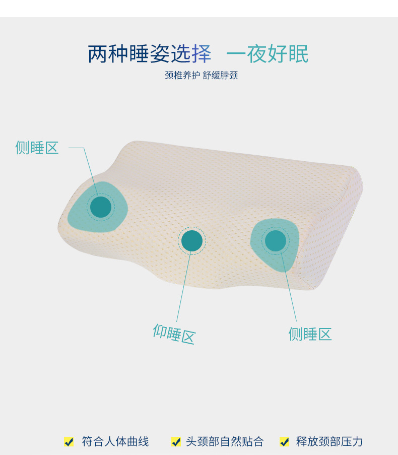 Wholesale butterfly-shaped memory pillows, velvet slow rebound memory foam neck protection pillow cores, cross-border export exclusive supply pic 8