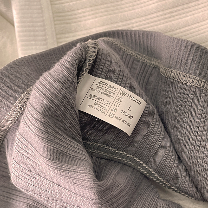 极简主义纯色纯棉全棉螺纹条纹少女内裤 无痕舒适透气中腰三角裤详情19