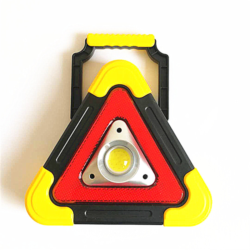 Solar-powered portable floodlight LED multi-functional charging high-intensity triangular warning emergency light pic 8