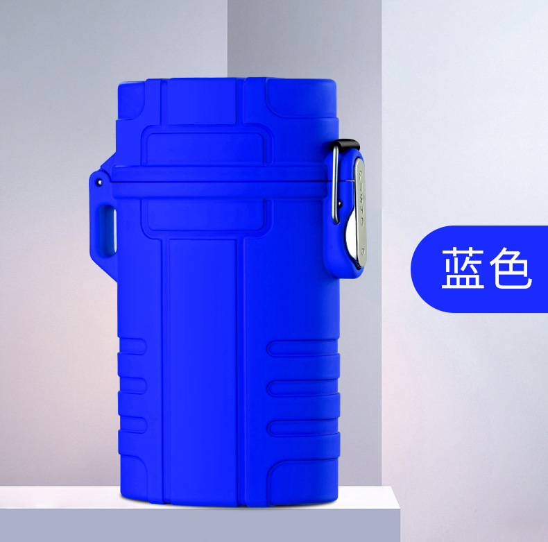 20-piece large-capacity waterproof cigarette box, USB portable rechargeable silent tungsten filament lighter, cigarette lighter pic 15