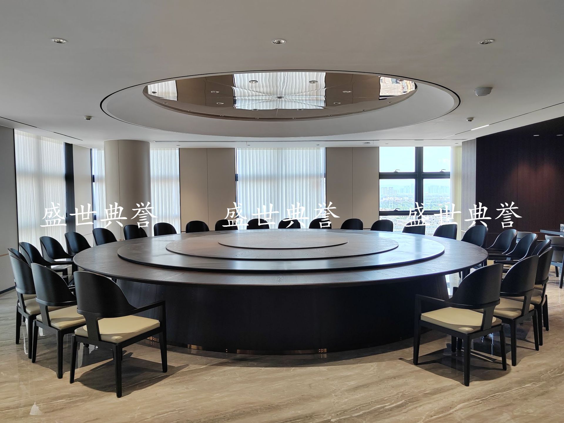 Xiamen International Hotel Solid wood dining tables and Chairs, internal club business reception solid wood chairs, designer light luxury chairs pic 15