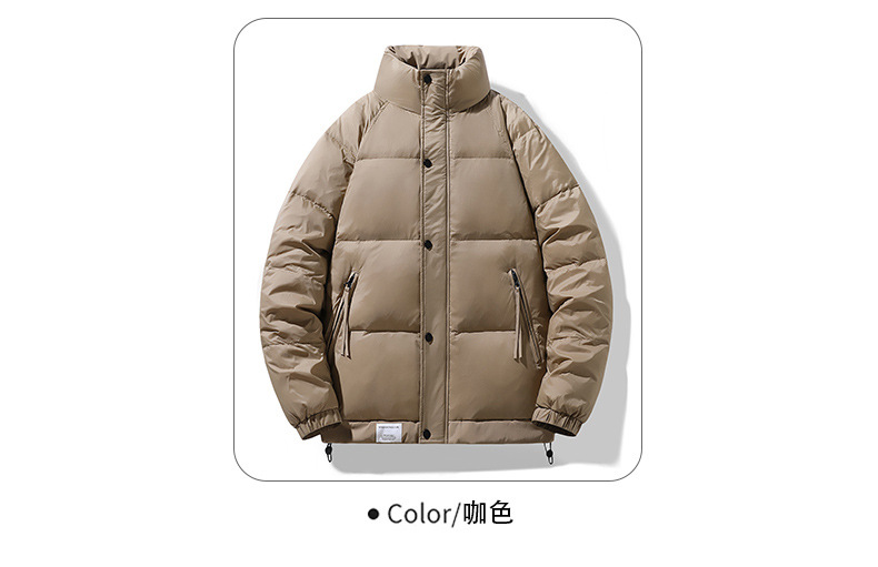 高档男士羽绒服冬季新款潮流帅气男装加厚保暖男女休闲短款外套男详情8