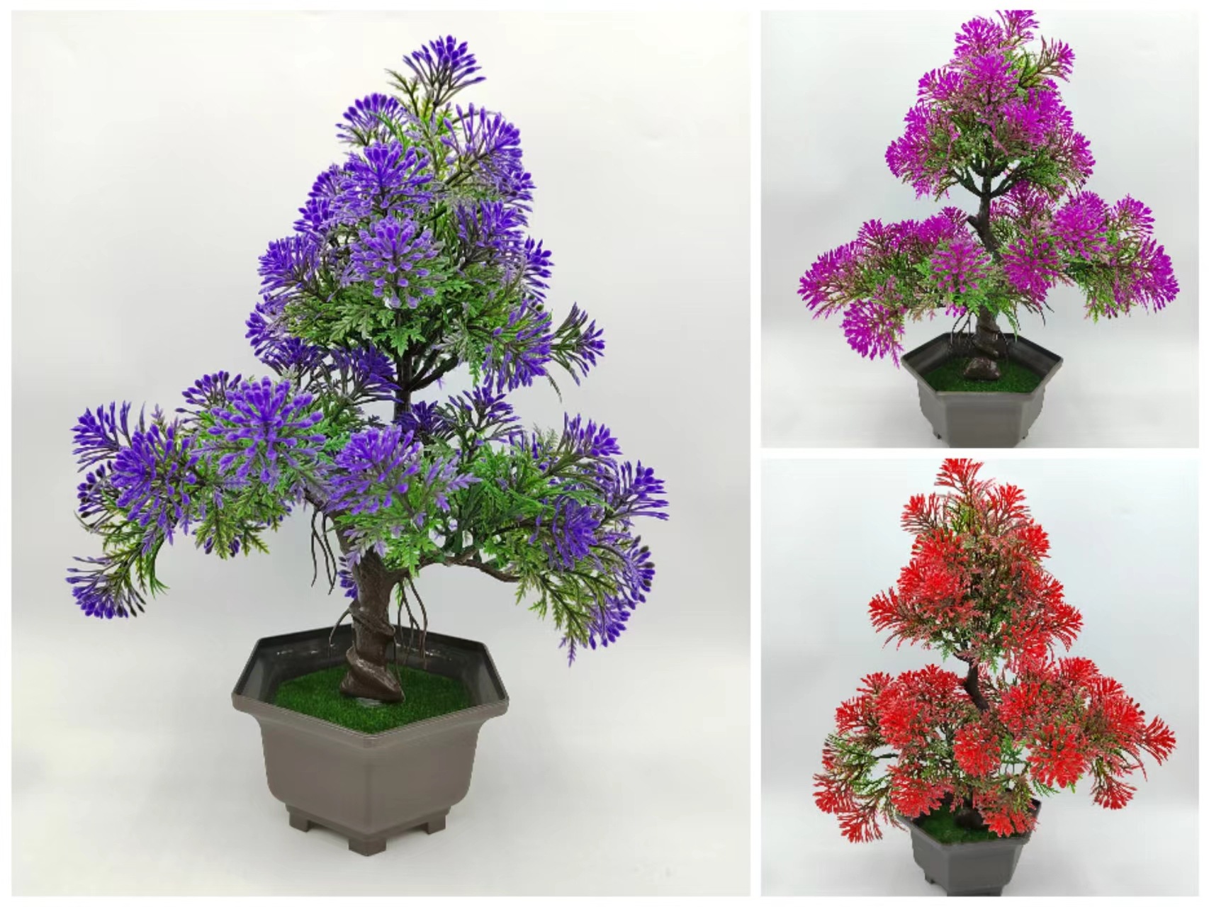 Hongsheng Simulation Craft Creative Simulation pine Bonsai, special tower pine bonsai, hotel and home beautification decoration display pic 5