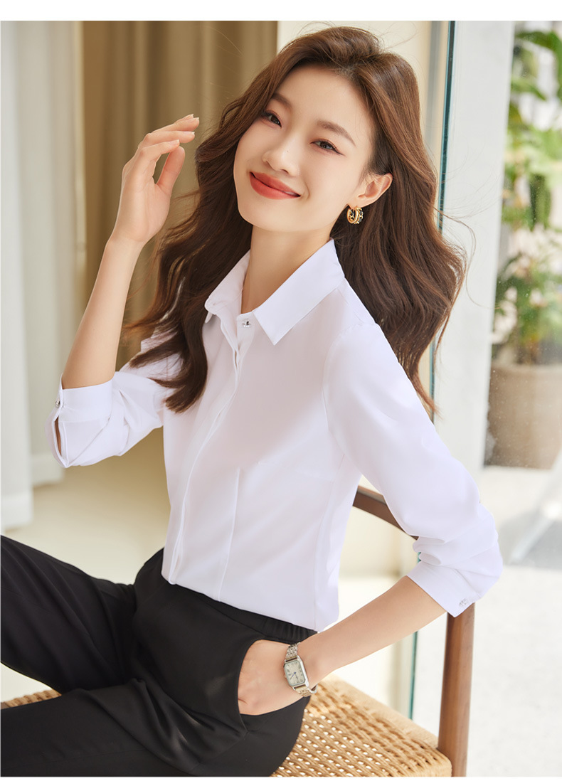 秋装新款女式职业白衬衫长袖面试办公室商务白领上衣女衬衣批发详情55