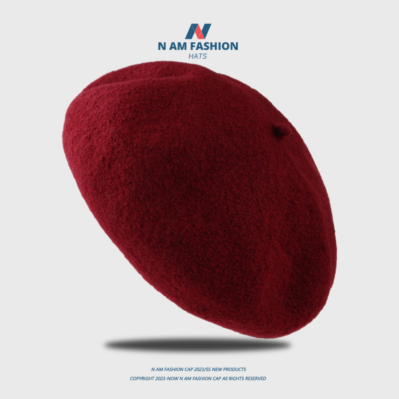 The British retro wool beret is a versatile choice for women in autumn and winter. The Korean version of the fashionable and trendy round face matching beret is now available in other categories pic 6