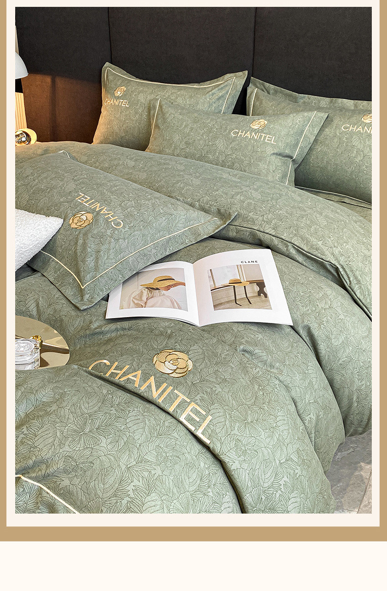 轻奢高级感水洗棉磨毛床上用品四件套被套罩床单人三件套厂家批发详情6