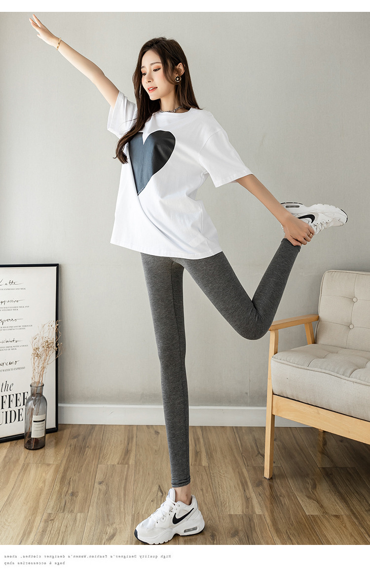 Summer Modal leggings for women, thin, high-waisted, breathable and soft, are a quality fitness yoga pants exclusively for chubby girls pic 20