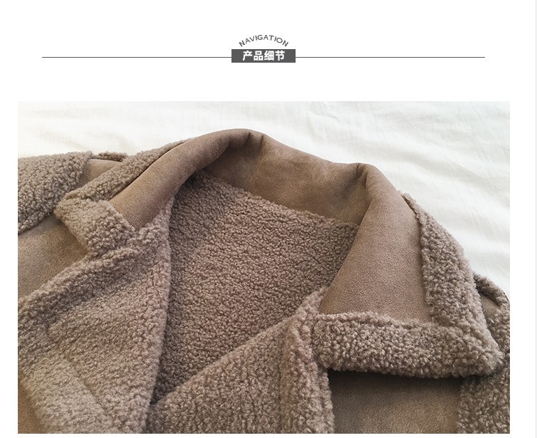 Autumn and winter lambskin coat for women 2020 New Korean style loose BF fur one-piece plush motorcycle jacket top pic 1