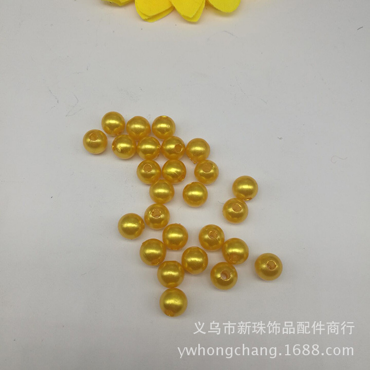 ABS pearl 8mm round imitation pearl mobile phone DIY accessories, nail art materials wholesale, jewelry accessories pic 2