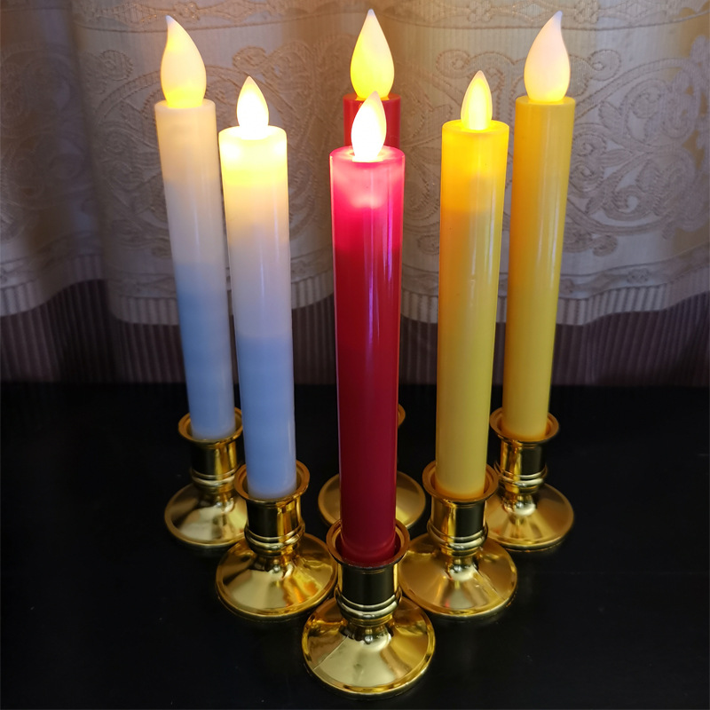 Long-pole electronic candles for Buddha and blessing, swinging decorative handicrafts and ornaments pic 3