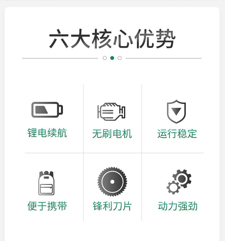 Wholesale of cross-border exclusive lithium battery lawn mowers, handheld rechargeable lawn mowers, and foldable lawn mowers for foreign trade pic 3