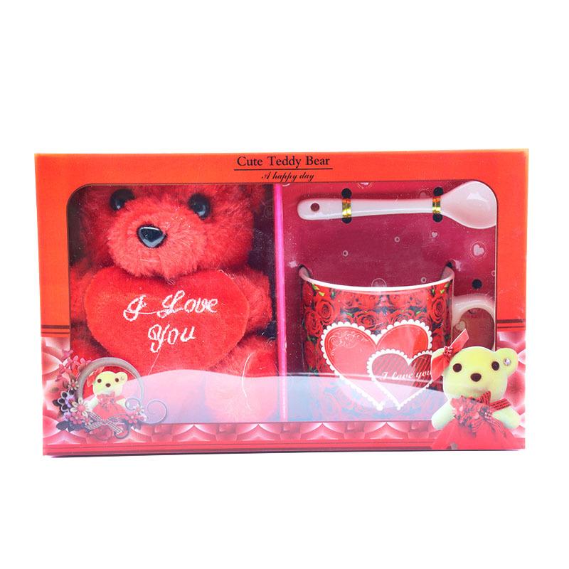 外贸跨境专供情人节礼物陶瓷马克杯咖啡杯水杯礼品套装可做客logo详情4