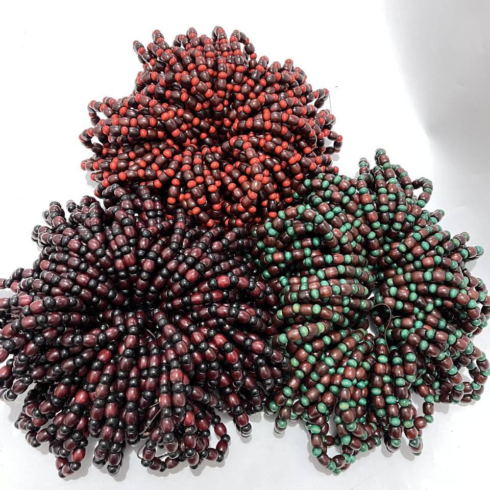 New colored beaded wood bracelet, wooden bracelet accessory, jewelry, exquisite bracelet, one-yuan and two-yuan small gift pic 19