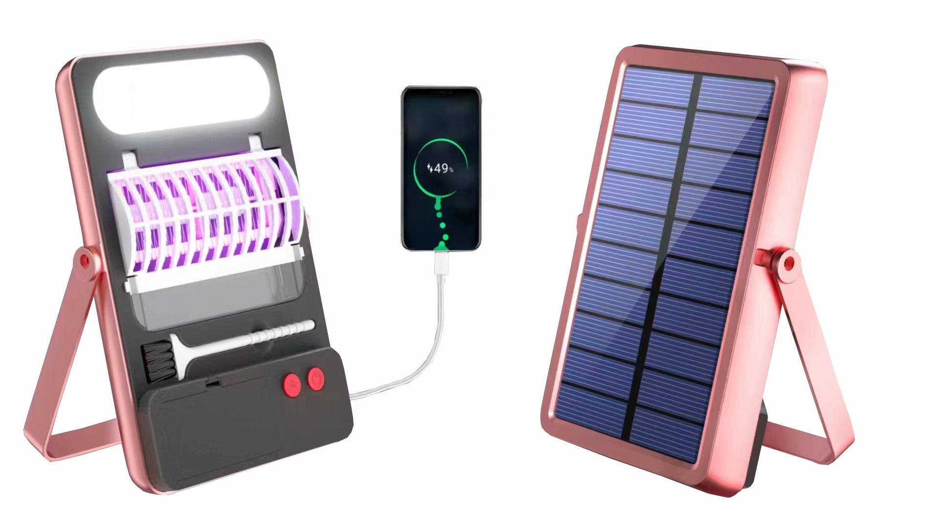 Solar-powered mobile emergency lighting lamps, outdoor camping eye-protecting lamps, mosquito-killing lamps, and popular products at street stalls pic 9