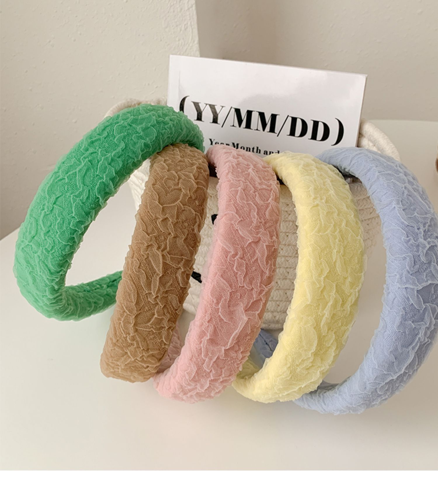 糖果色高颅顶发箍韩国网红女气质头箍减龄宽边头饰压发卡发带发饰详情14