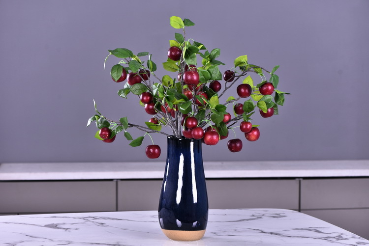 Wholesale of artificial apple branches, multi-leaf home decoration fruit branches, new Chinese-style New Year decoration berries from the manufacturer pic 32