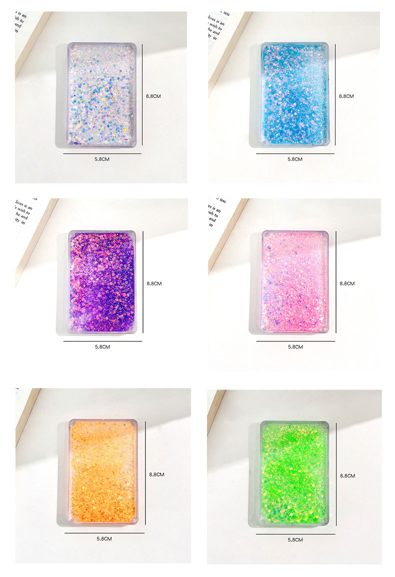 Creative oil-infused flowing sand gumball brick, Ins-style fruit flowing sand gumball plate, DIY keychain accessory gumball card tray pic 31