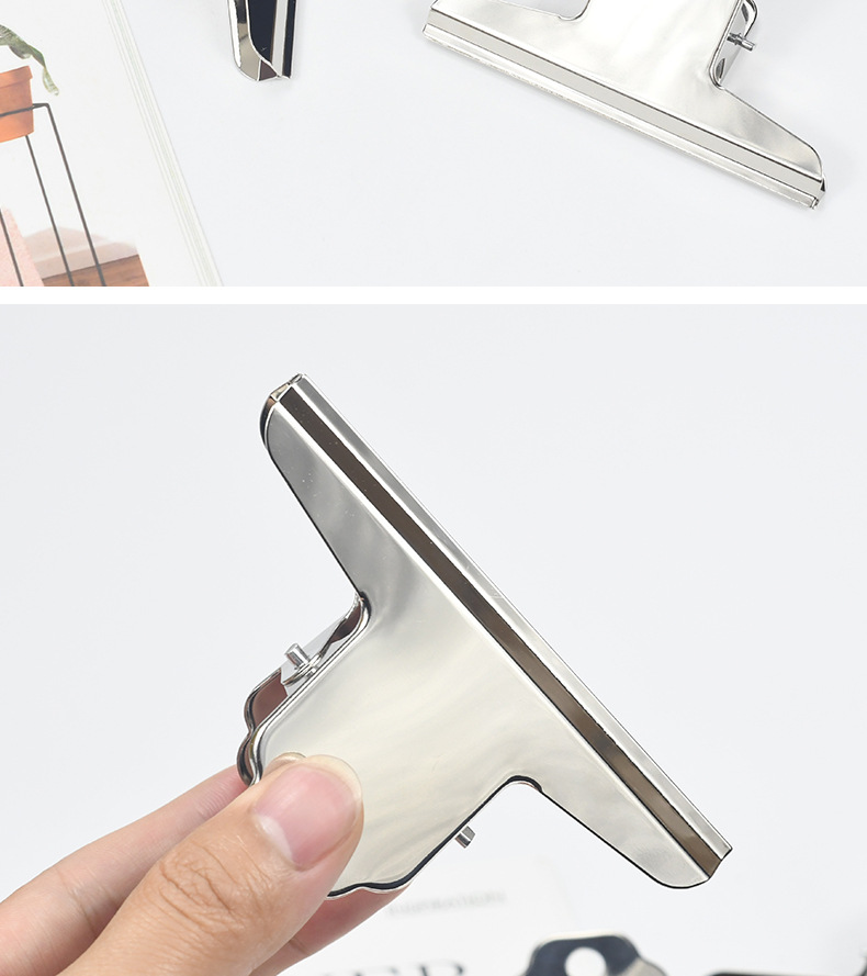 Weibo Office Stationery Wholesale 10cm document, ticket holder, planner, loose-leaf, Yamagata Iron Metal ticket holder pic 8