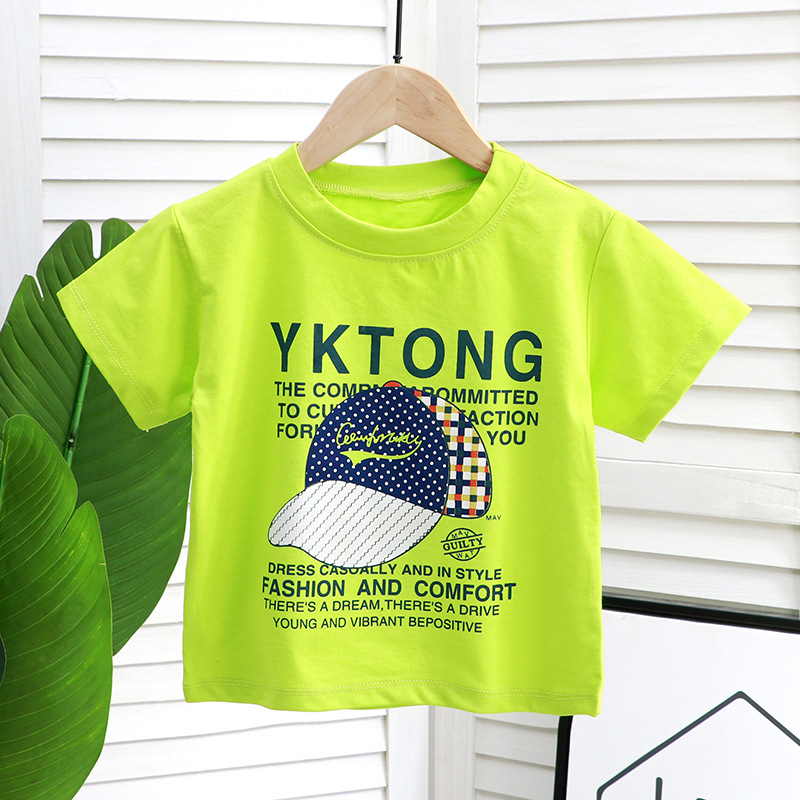 2024新款冰山棉儿童短袖T恤男童女童夏宝宝半袖潮流炸街一件代发详情13