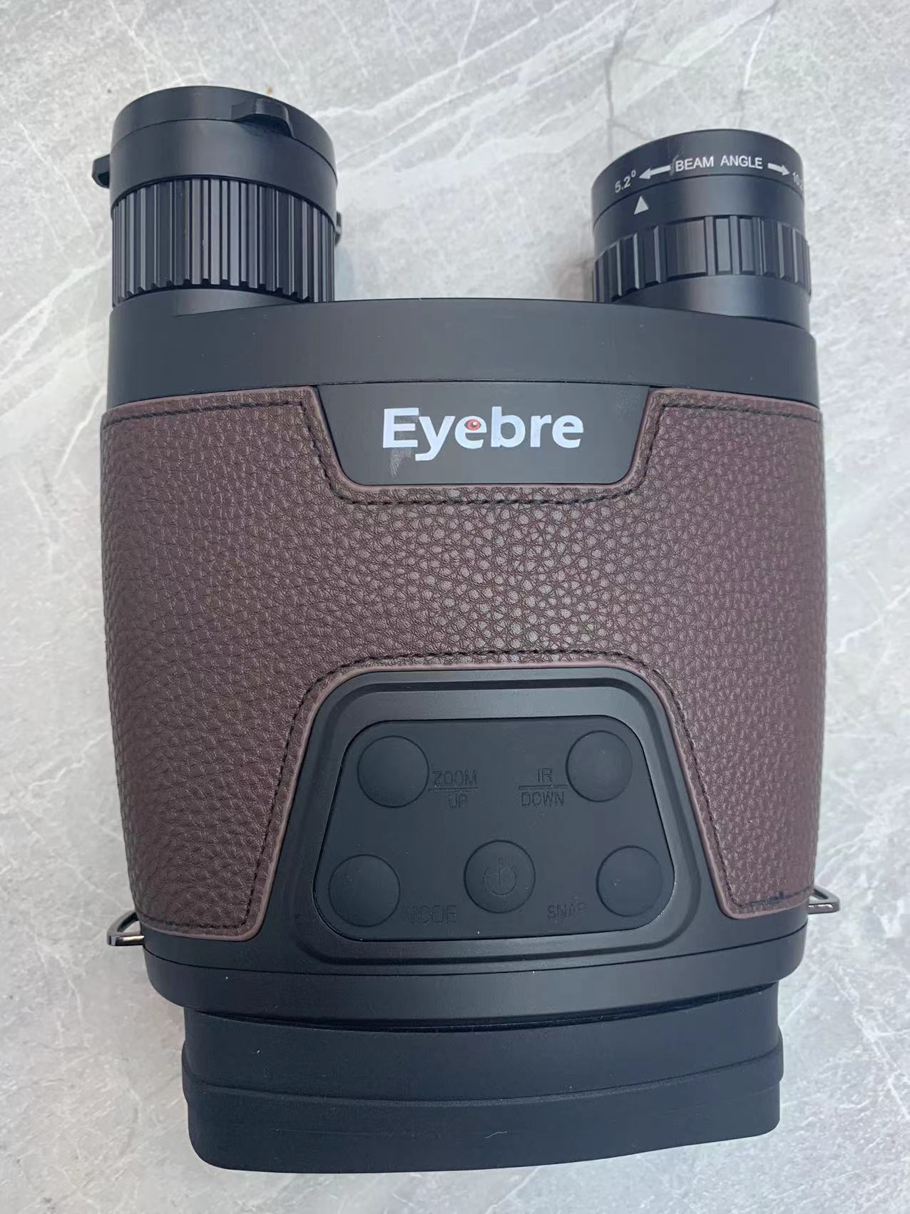 Handheld dual-tube large-screen NV380 infrared night vision device, all black, capable of taking photos, videos and recording audio. Telescope made of all cowhide pic 10