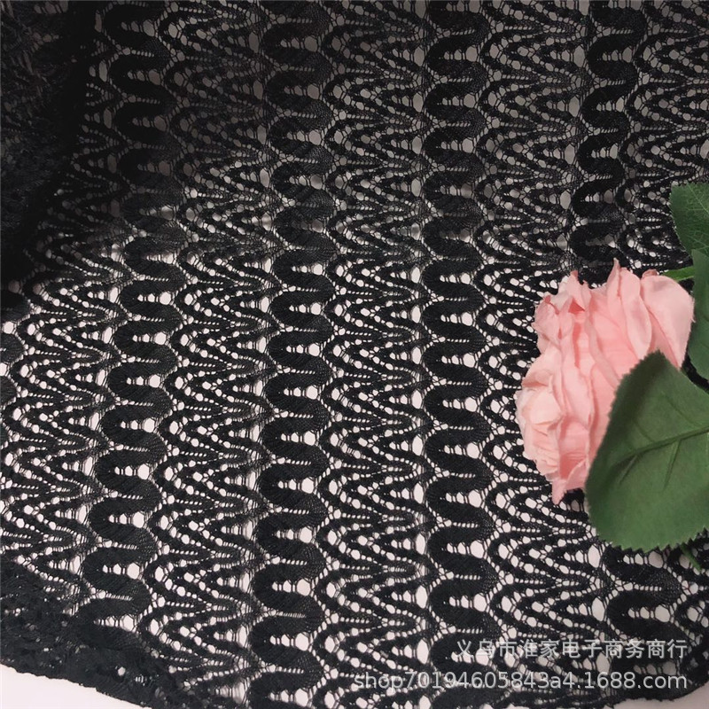 Factory direct sales of dragon flower lace fabric, W-patterned and curved-patterned fabric, dress and lace, knitted home textiles pic 8