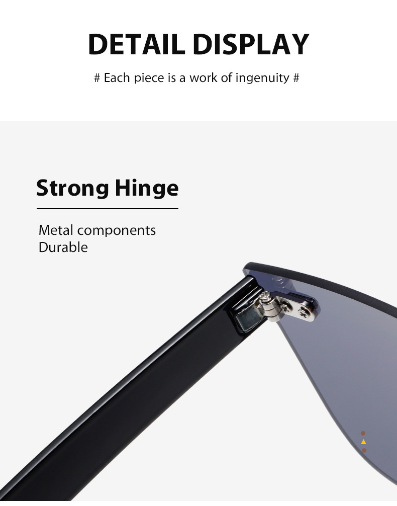 8213 Frameless one-piece lens sunglasses for men and women, cycling, sports and fashion, European and American cross-border Amazon UV400 trend pic 10