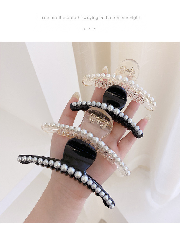 法式抓夹后脑勺发夹女ins韩国气质发卡头饰亚克力蝴蝶鲨鱼夹批发详情23