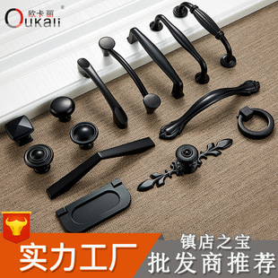 Single-hole round twisted zinc alloy solid thickened light luxury single-grain handle, cabinet, wardrobe drawer, cabinet door, cabinet small handle pic 2