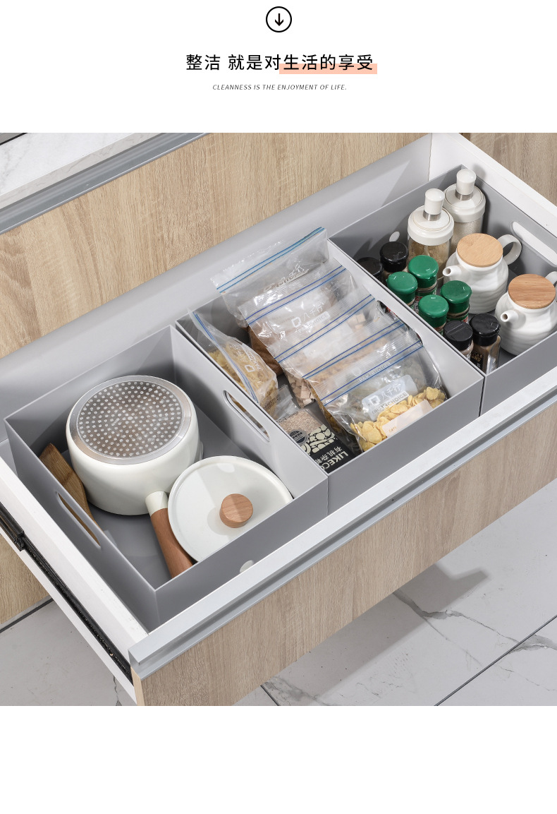 W15 portable pulley storage box, plastic PP file desktop organization box, A4 paper storage dust-proof storage box pic 15