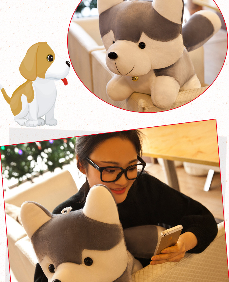 Husky plush toys, cute dolls, creative dolls, decorative items, doll manufacturers wholesale pic 8