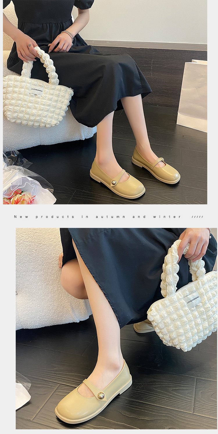 浅口低跟软面小皮鞋女2022年夏季新款学院风休闲舒适女式单鞋批发详情10
