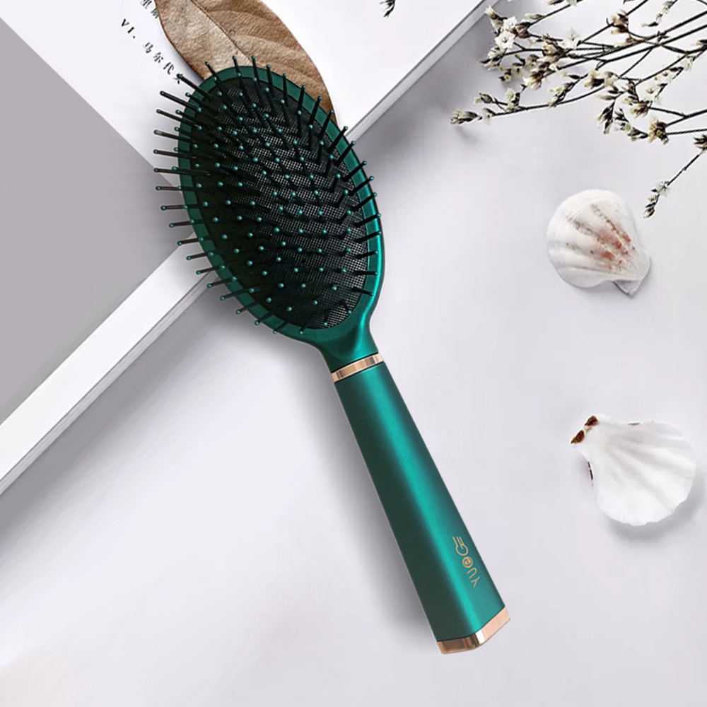 现货孔雀绿祖母绿按摩梳气囊梳子贵妇顺发负离子卷发白领女YUEG详情7