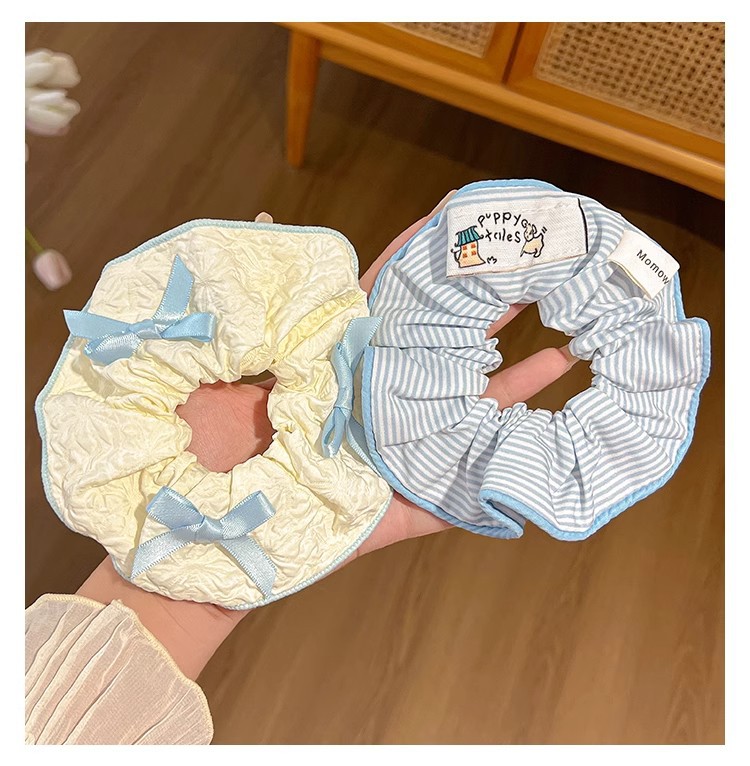 小清新大肠发圈女扎丸子头发绳温柔百搭头绳甜美可爱不伤发头饰夏详情12