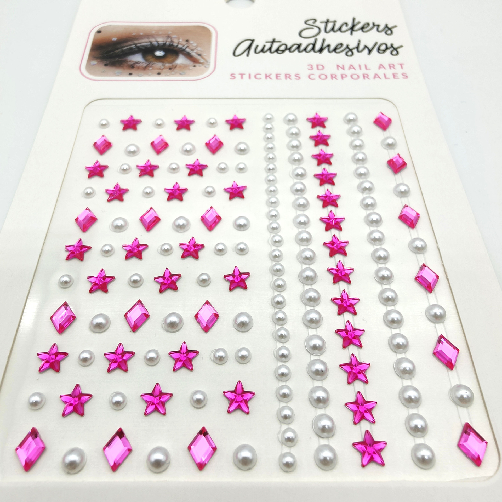 Eye patches, hair patches, head patches, diamond patches, head makeup accessories, makeup, face, pearl makeup, face patches, diamond corners of the eyes, water diamonds between the eyebrows pic 36