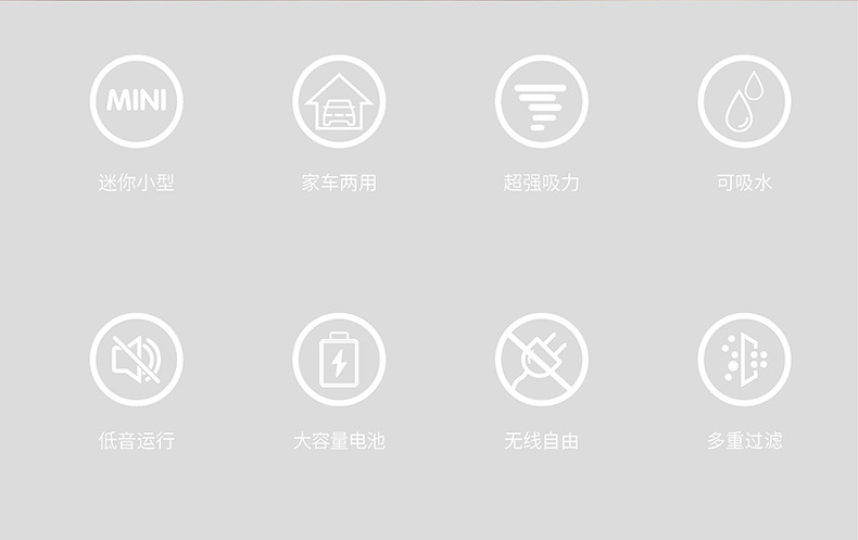 carsun汽车吸尘器12V无线大功率车载USB充电吸尘器家用手持吸尘器详情5