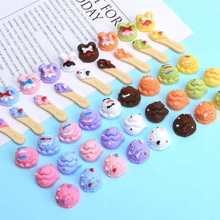 Pastoral style doughnuts, sweet and creative diy accessories, resin parts, homemade cream glue phone case materials wholesale pic 7