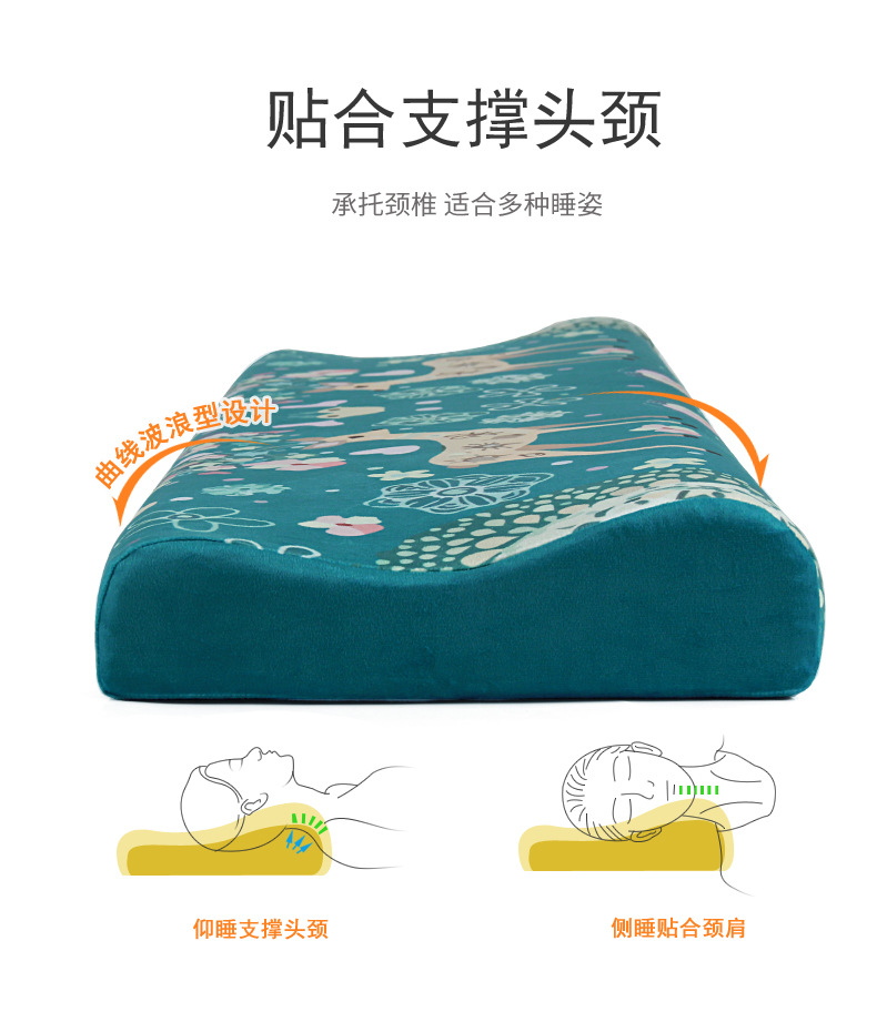 Double pillow, couple neck pillow core, memory foam pillow, memory pillow, neck guard pillow, long pillow pic 4