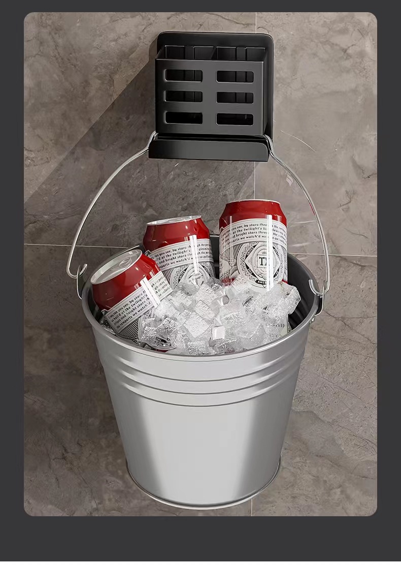 浴室梳子置物架卫生间免打孔壁挂厕所化妆品刮胡刀牙刷牙膏收纳筒详情18