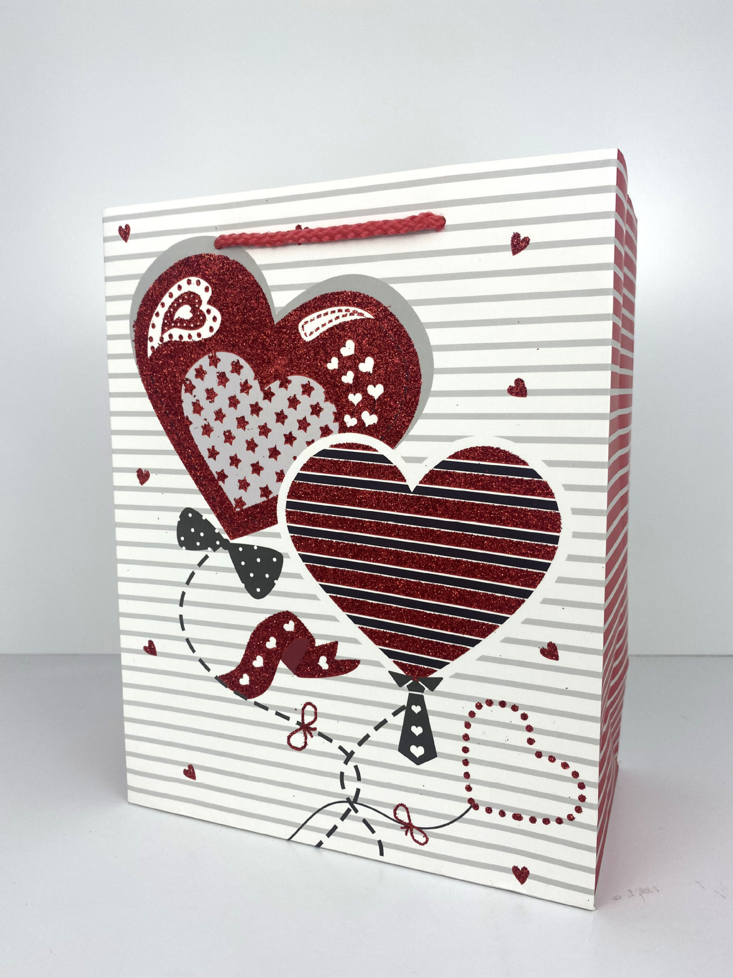 Baiser embalaje día de san valentín amor regalo romántico bolsa de papel polvos espolvoriento 210g papel de tarjeta blanca bolsa de papel bolsa de papel fabricante en stock pic 3