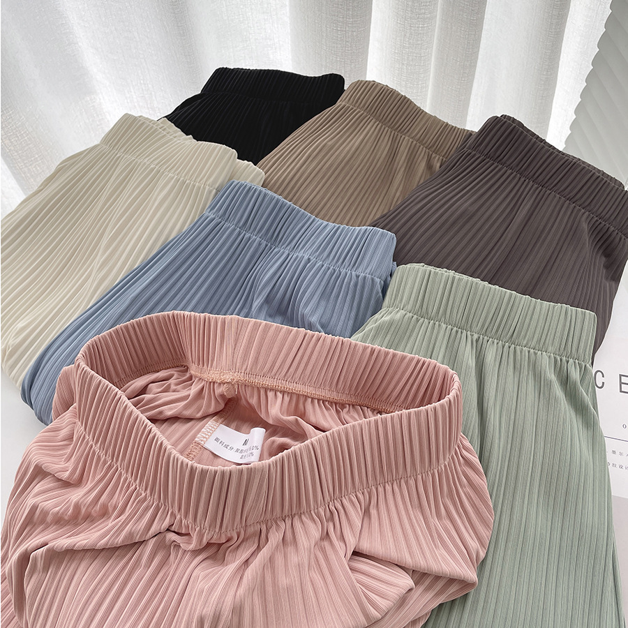 Japanese texture Yamamoto pants for women to look slimmer new summer wide-leg pants with a drape and a laid-back loose casual pants spring style for women pic 8