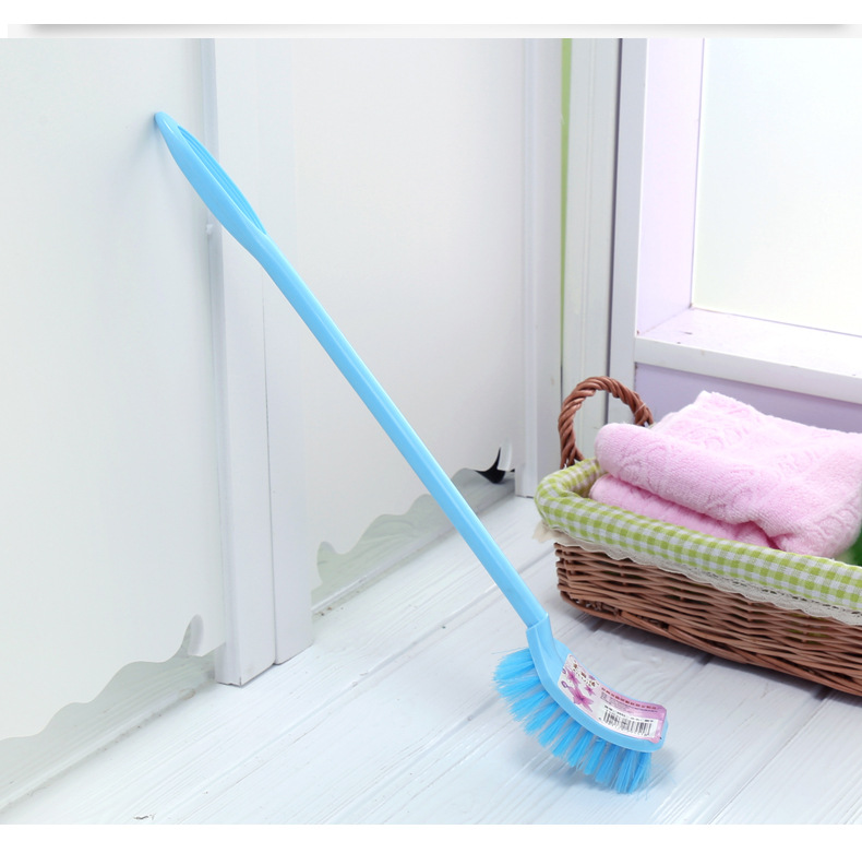 Factory direct supply of plastic long-handled cleaning brushes, no blind spots, toilet brushes, toilet brushes, household utensils wholesale pic 13