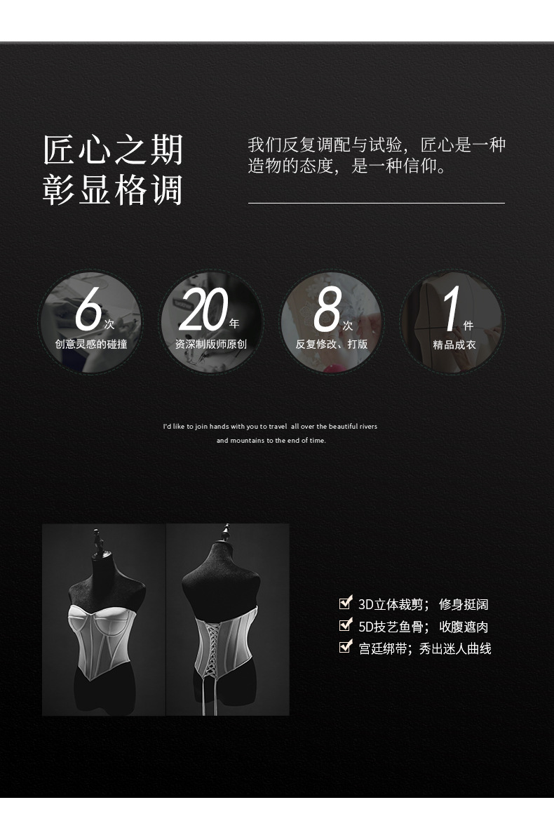 主婚纱伽罗同款2022年新款新娘缎面一字肩法式复古小个子一件代发详情6