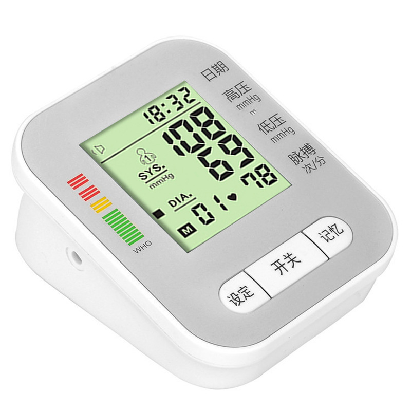 Arm-type blood pressure monitor, large-screen voice blood pressure measurement, intelligent blood pressure monitor, upper arm type for export pic 10