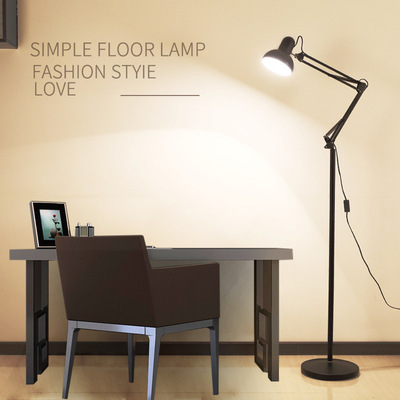 【厂家直销】现代简约客厅酒店卧室不锈钢落地灯大中小号钓鱼灯饰详情3